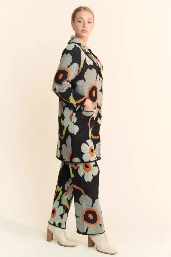 17525 Floral Knit Pants