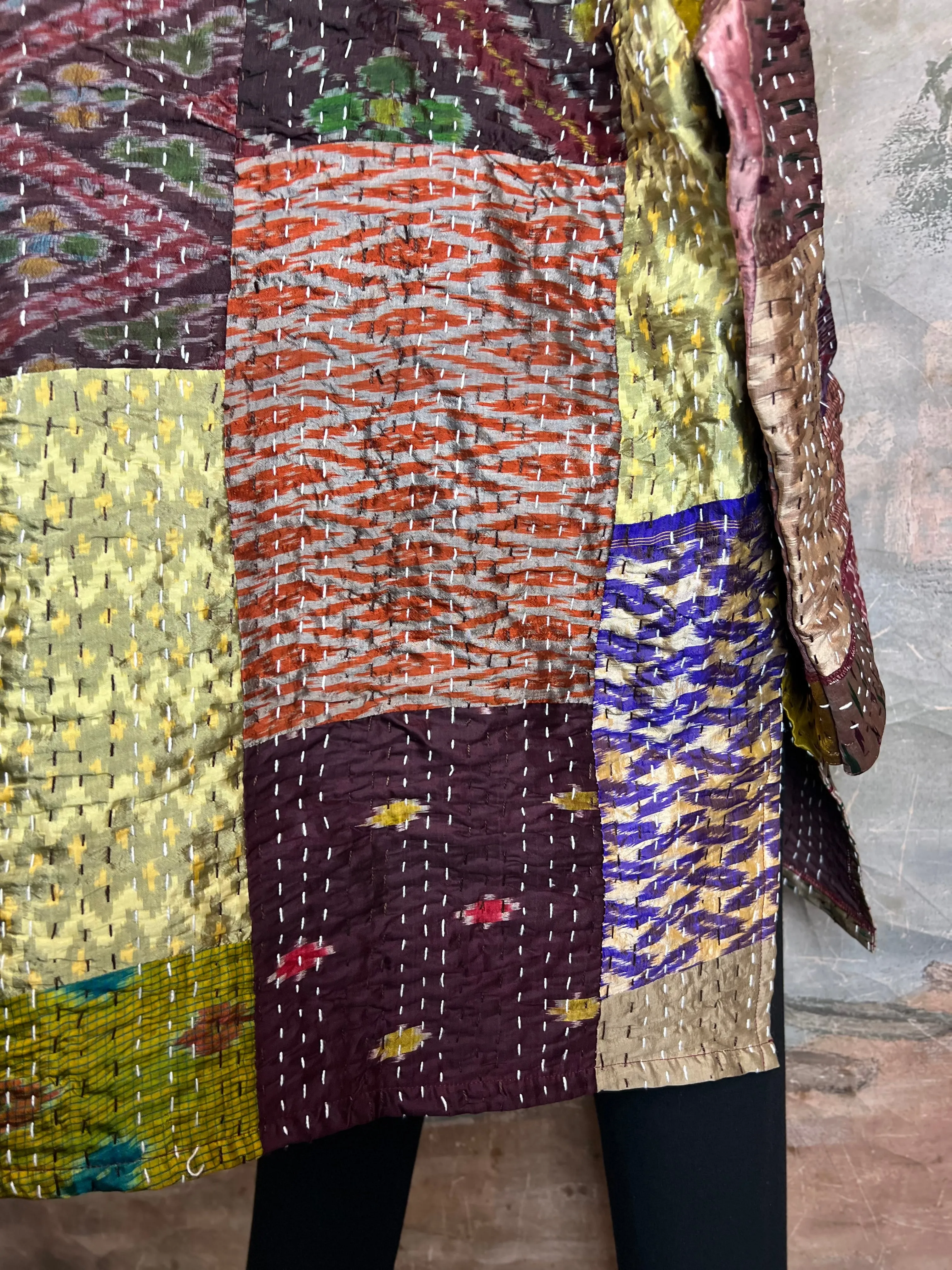 5683J Kantha/Vintage Kimono JKT-Plumy Mix