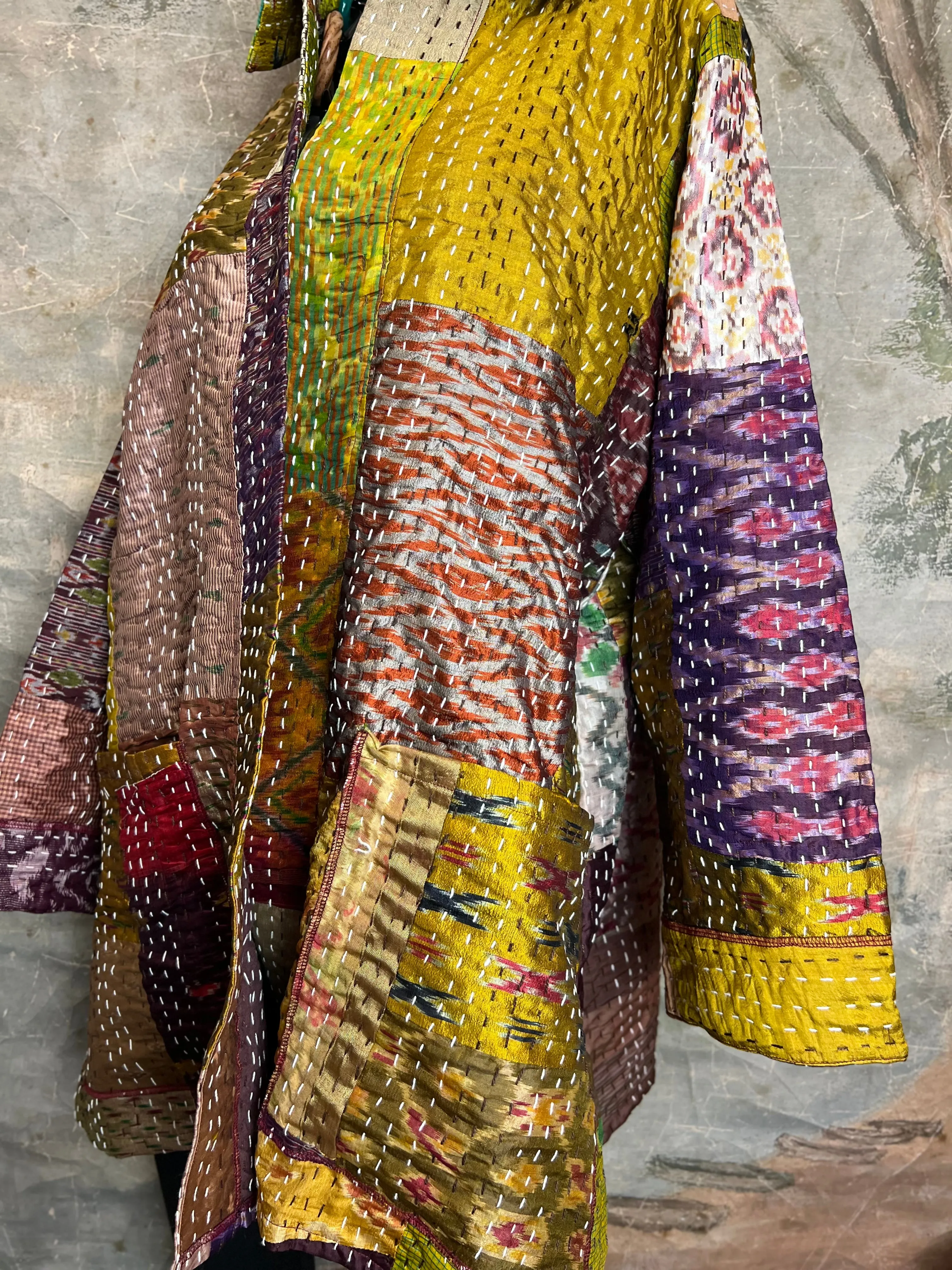 5683J Kantha/Vintage Kimono JKT-Plumy Mix