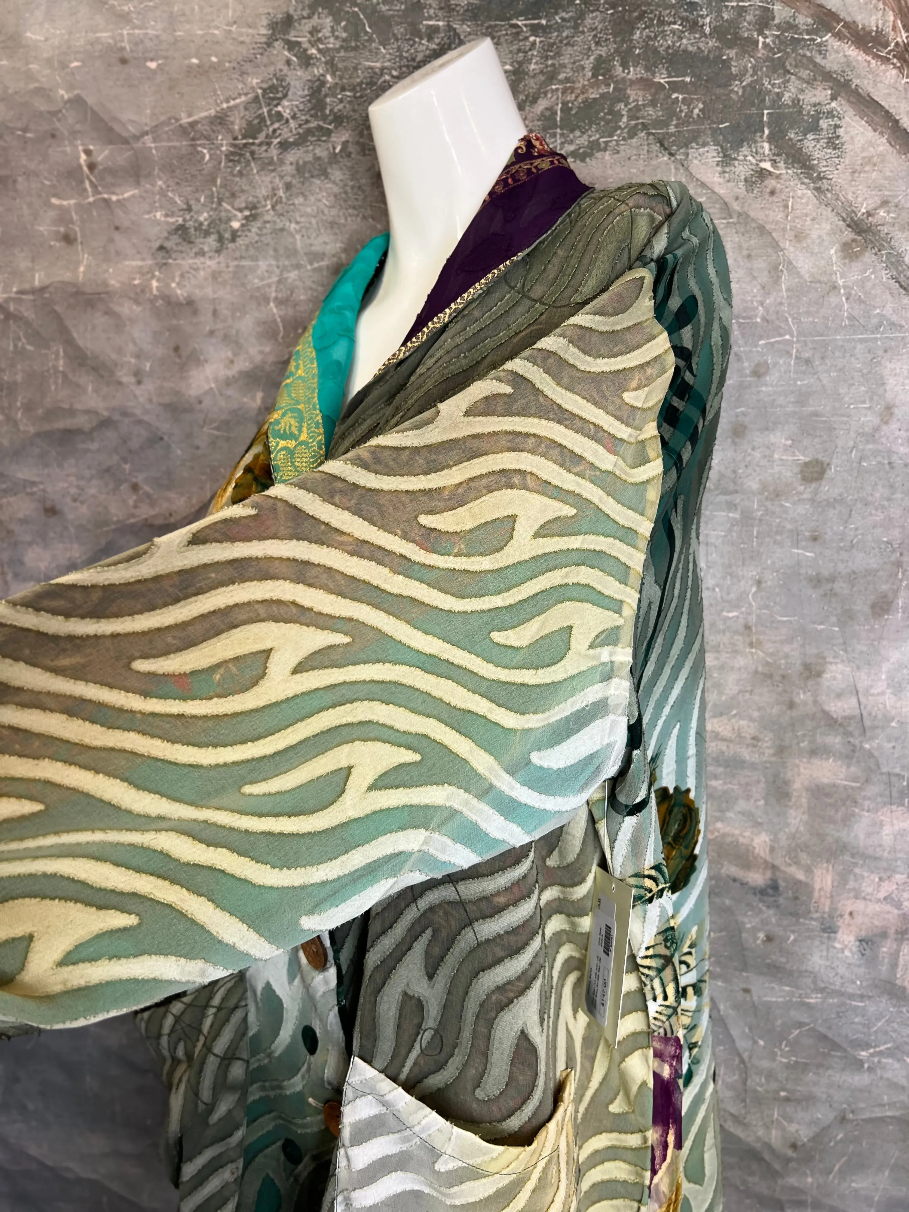5858 Bliss Art Silk Reversible Jkt-A