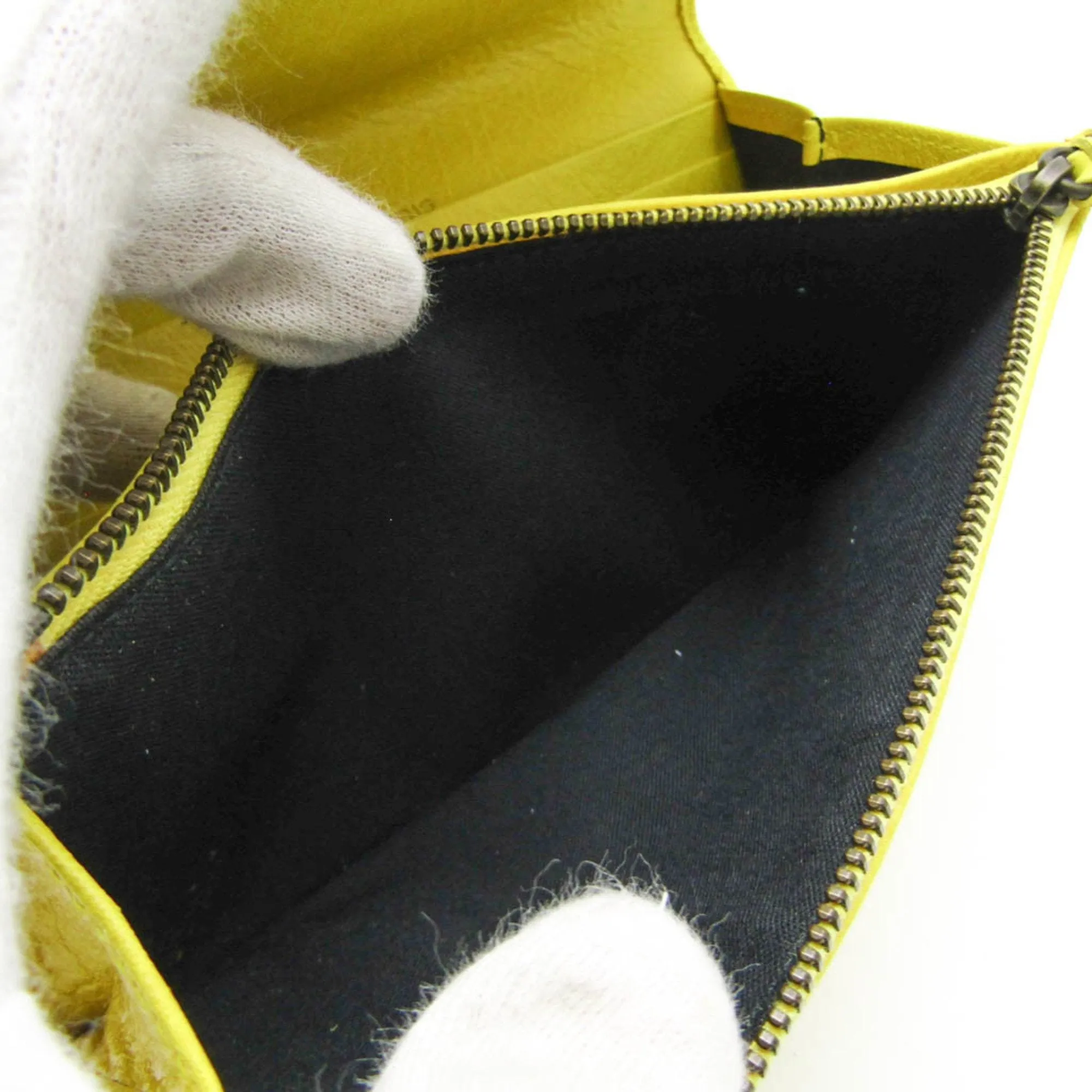 Balenciaga Classic Yellow Leather Accessories