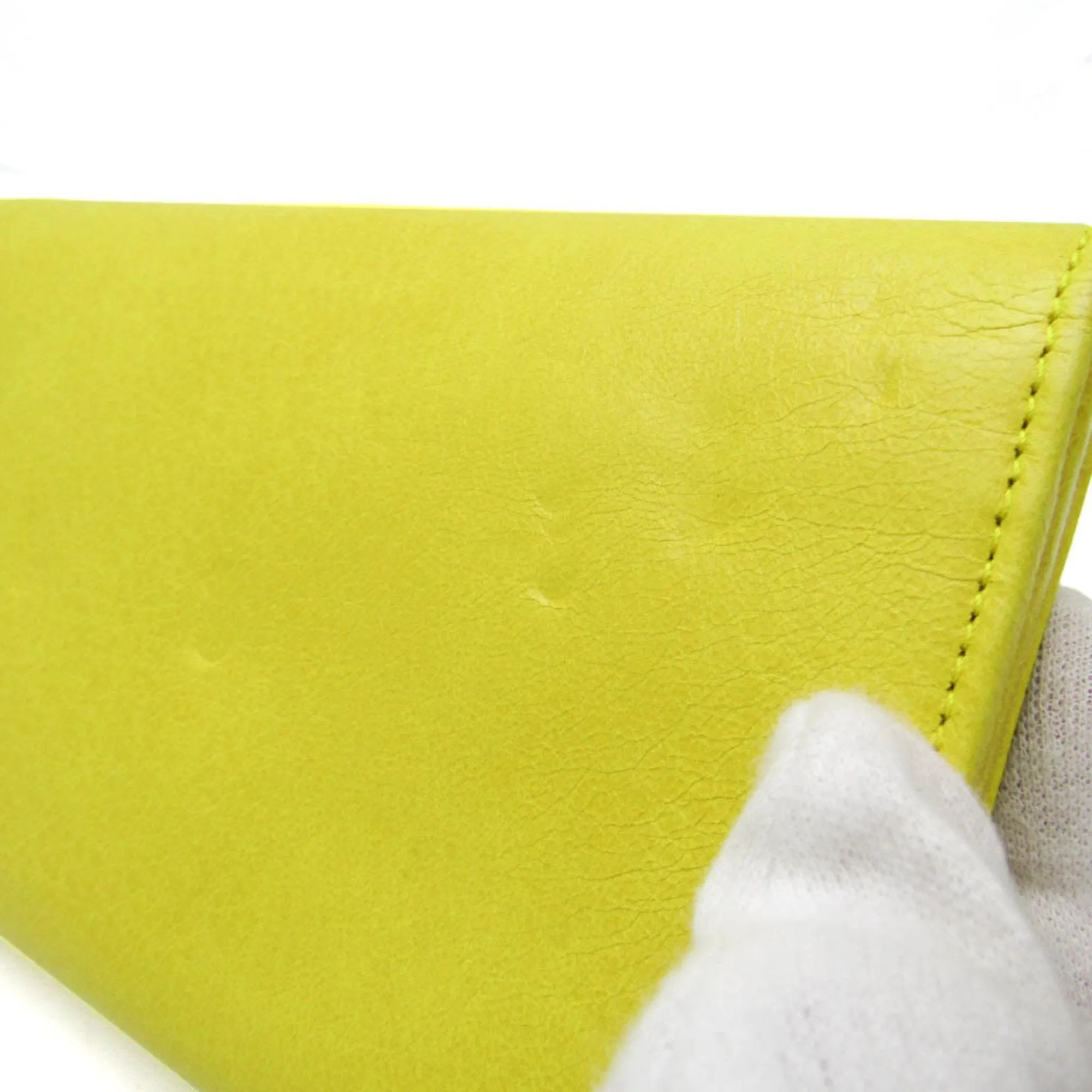Balenciaga Classic Yellow Leather Accessories
