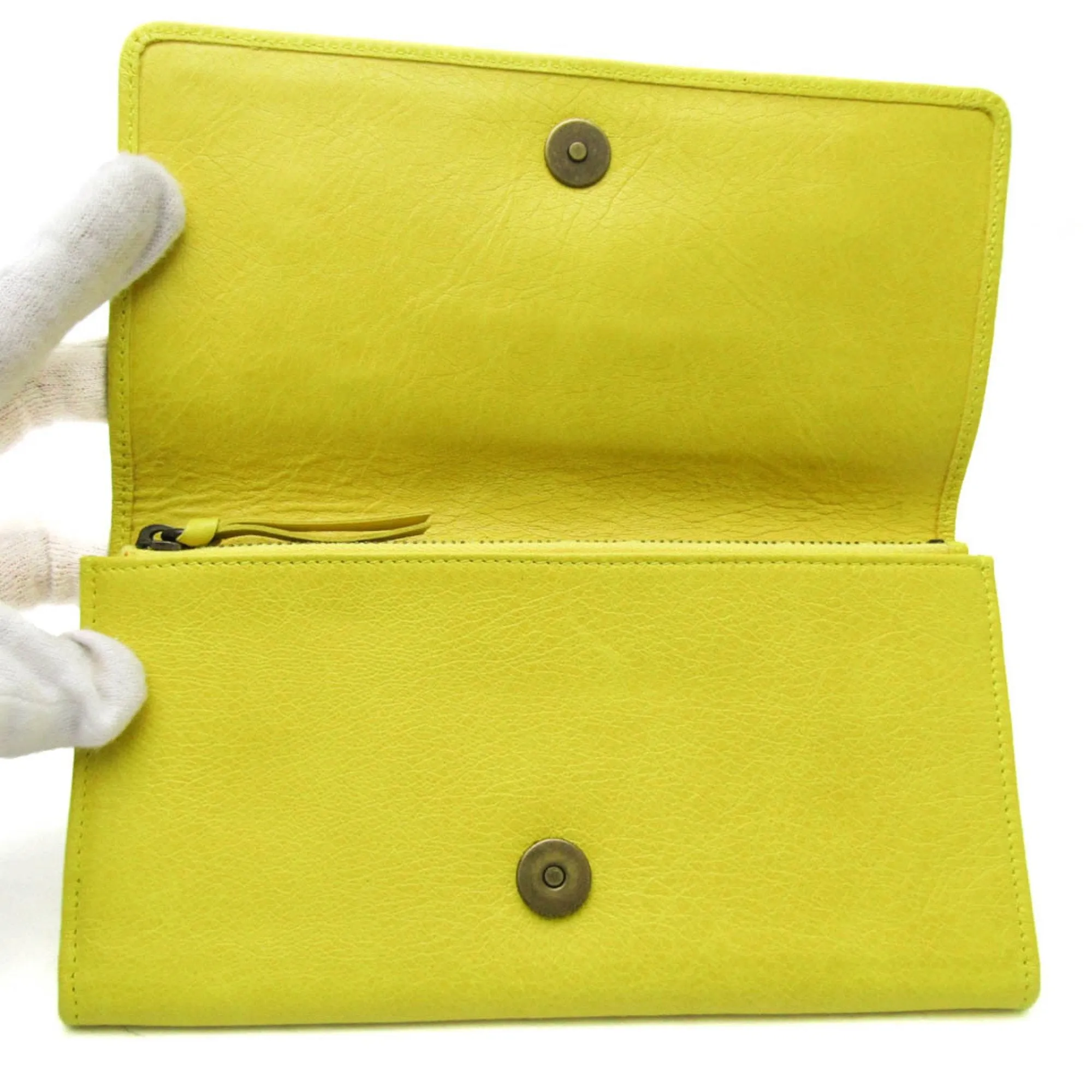 Balenciaga Classic Yellow Leather Accessories
