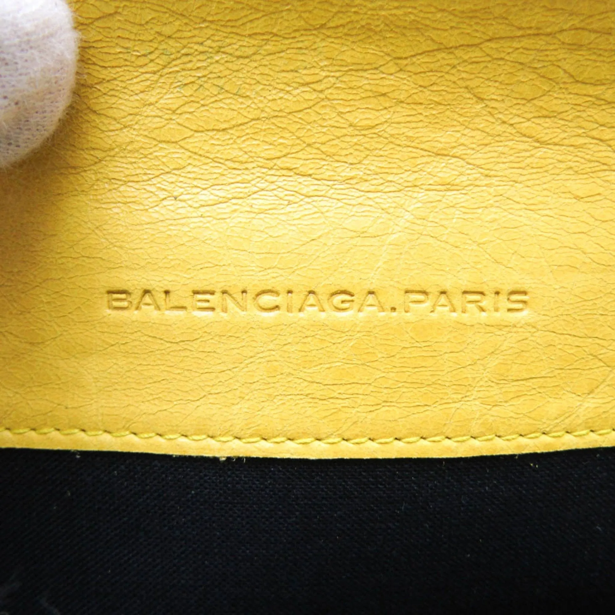 Balenciaga Classic Yellow Leather Accessories