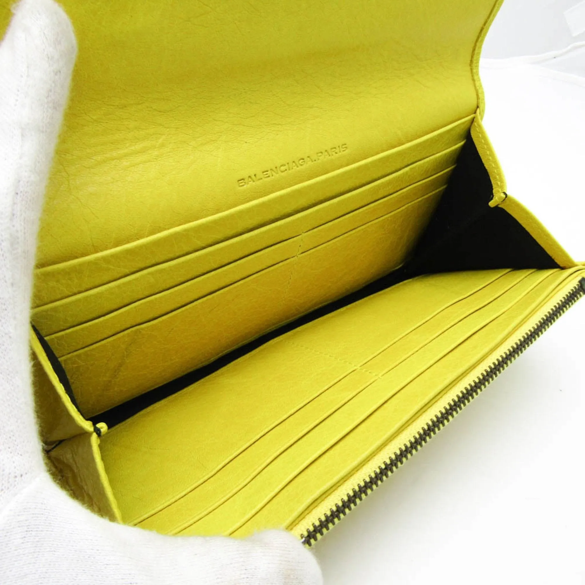 Balenciaga Classic Yellow Leather Accessories