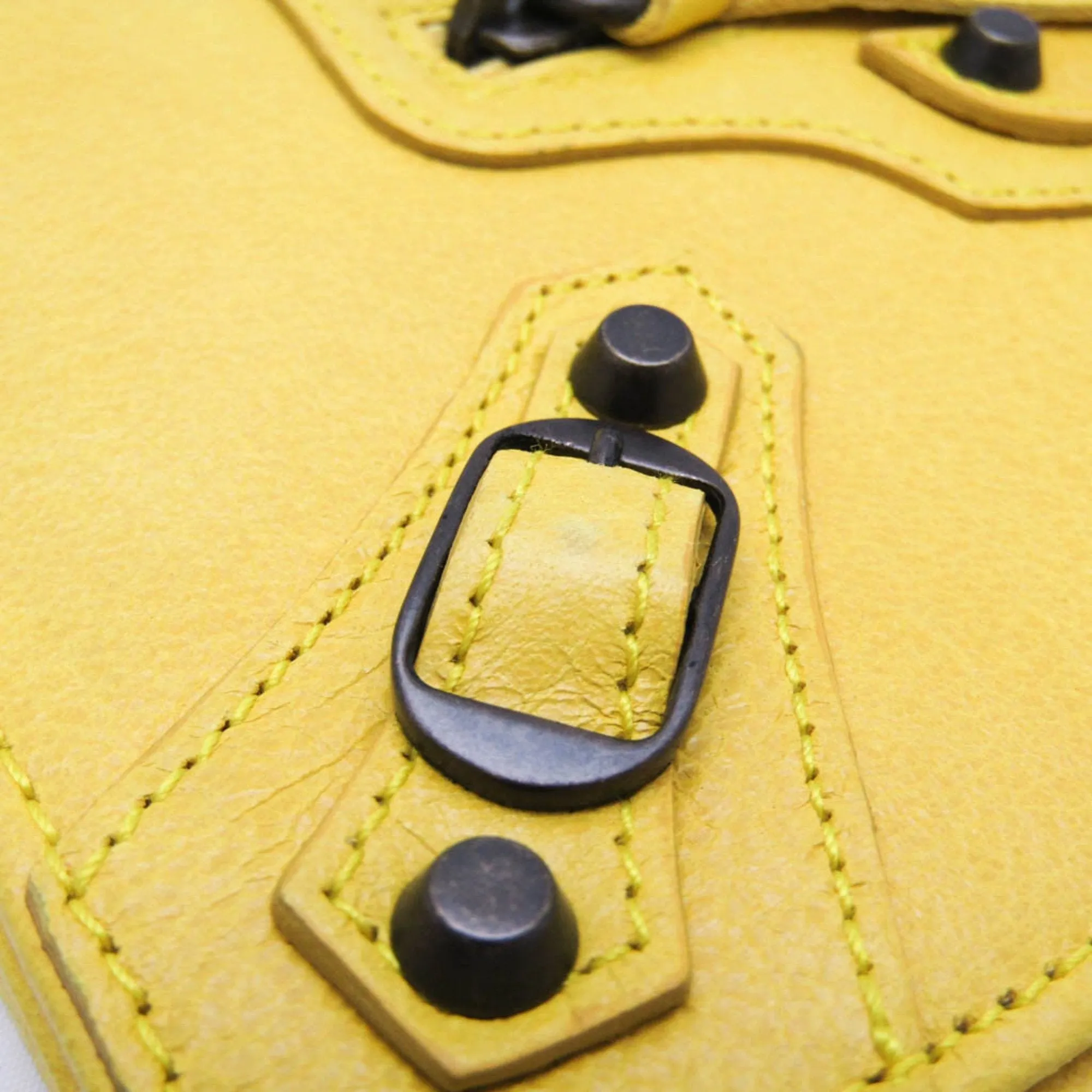 Balenciaga Classic Yellow Leather Accessories
