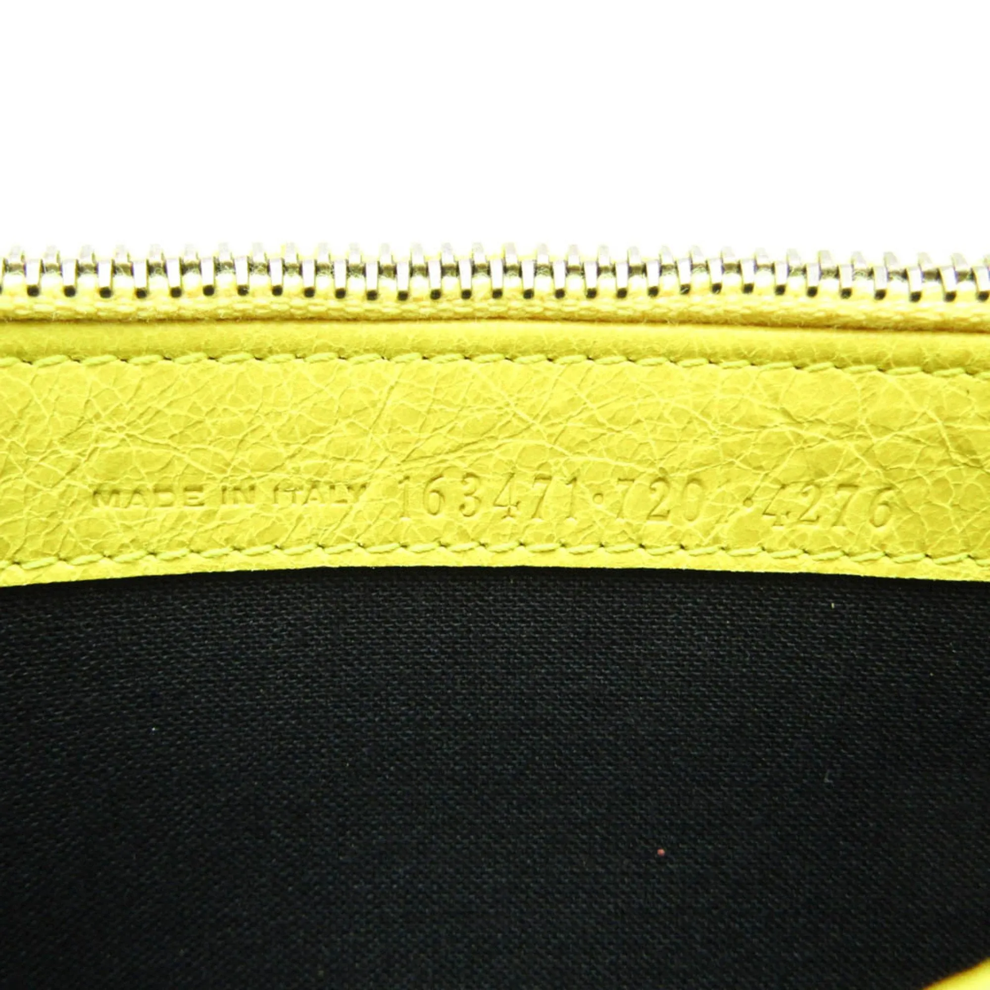 Balenciaga Classic Yellow Leather Accessories