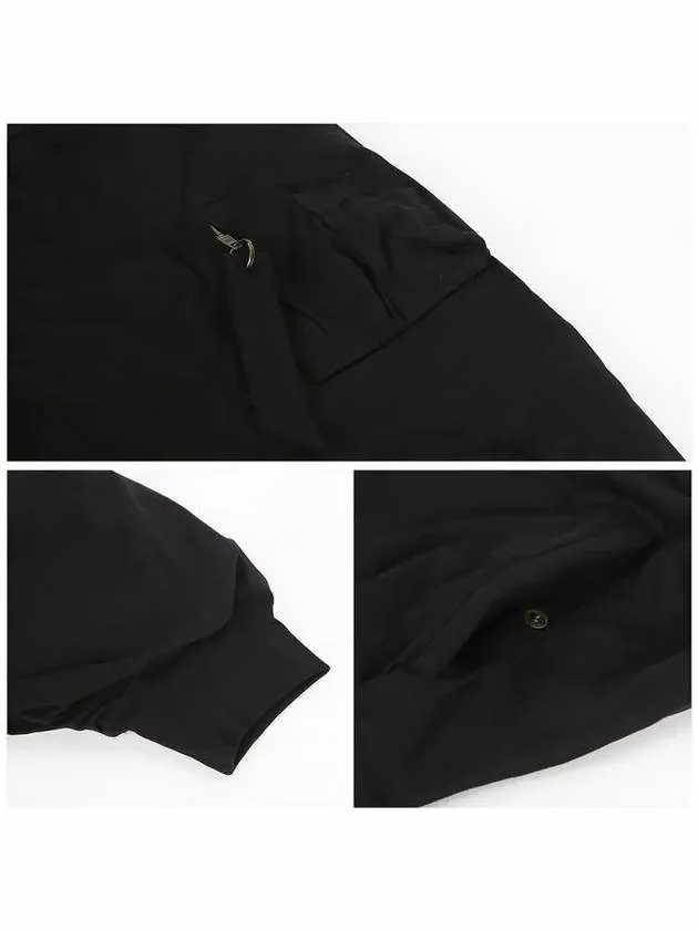 Balenciaga Gaffer Padded Cotton Bomber Jacket Black