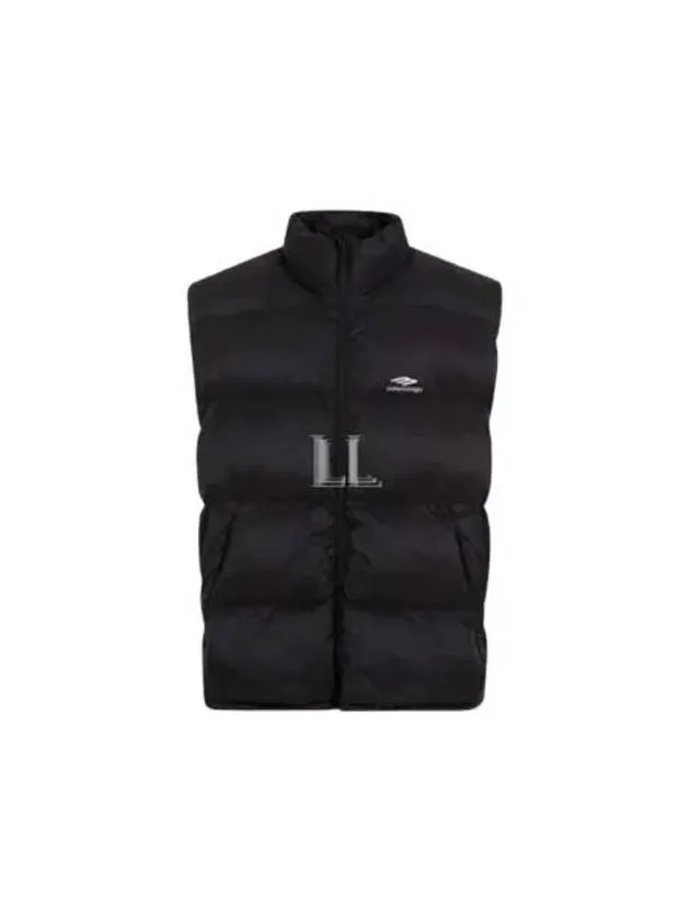 Balenciaga Quilted Nylon Puffer Vest Black