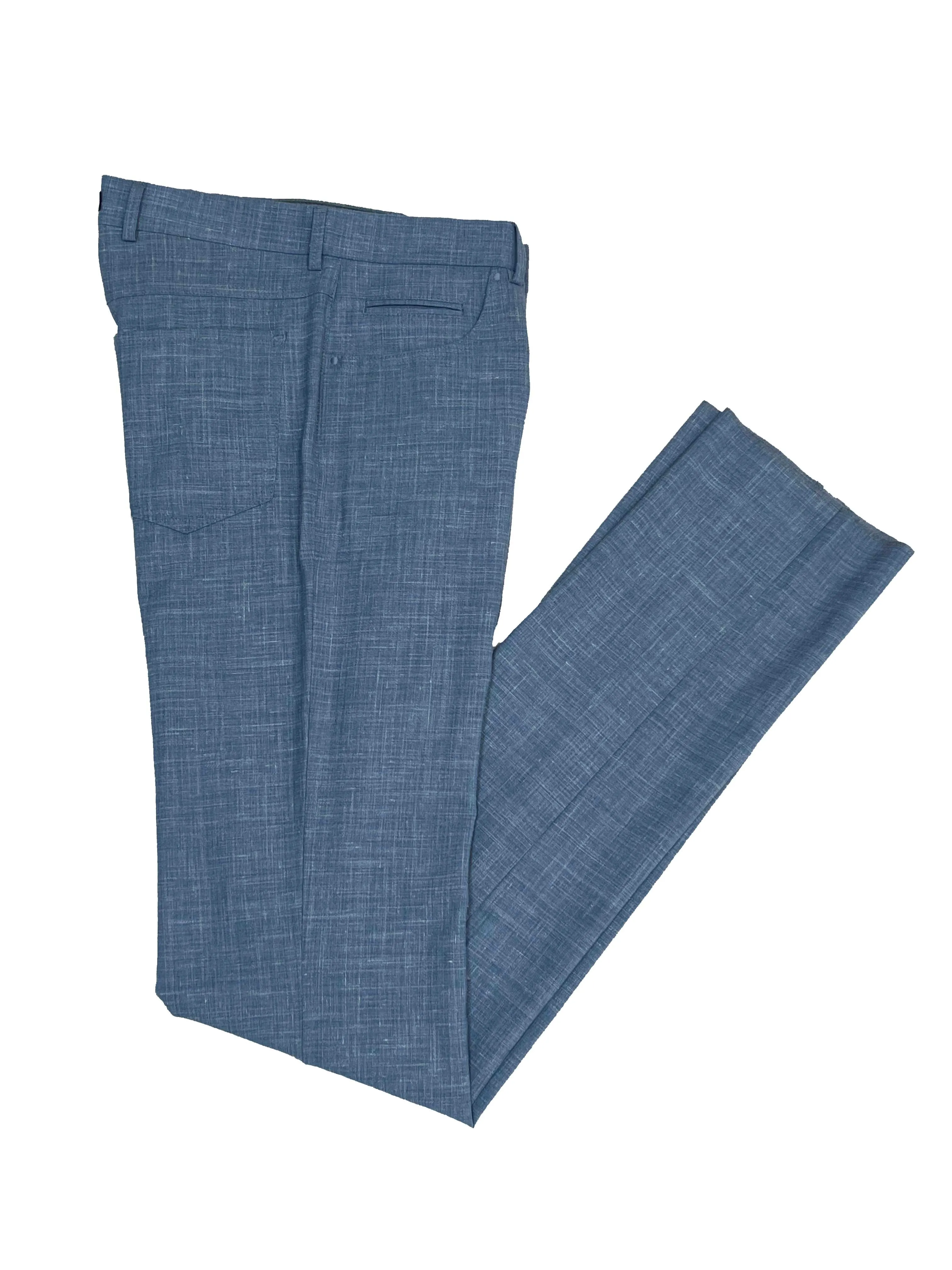 Blue Performance Linen Pant - Connor Fit | Ballin