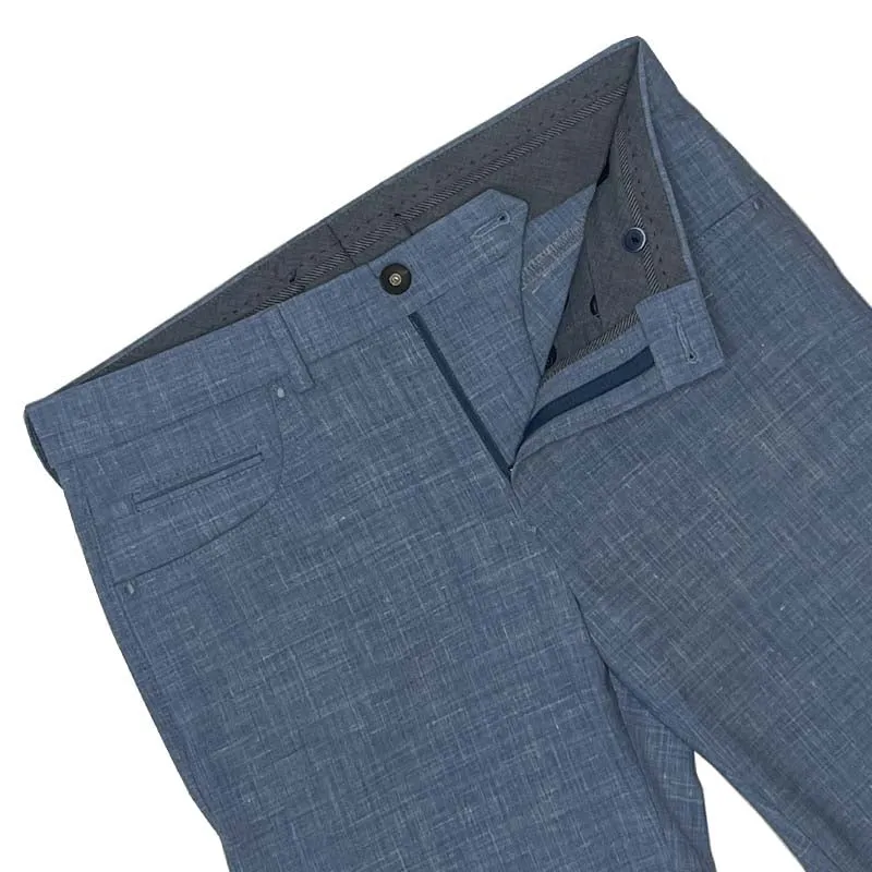 Blue Performance Linen Pant - Connor Fit | Ballin