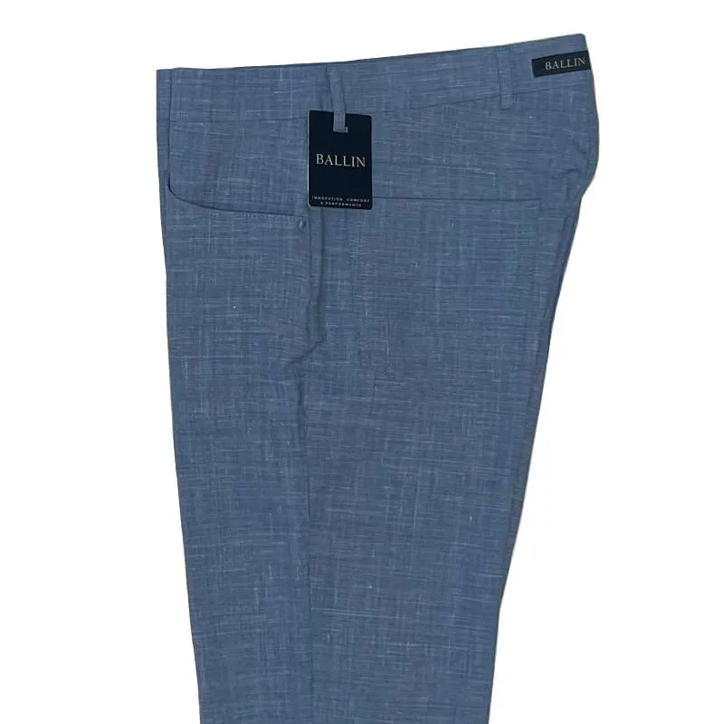 Blue Performance Linen Pant - Connor Fit | Ballin