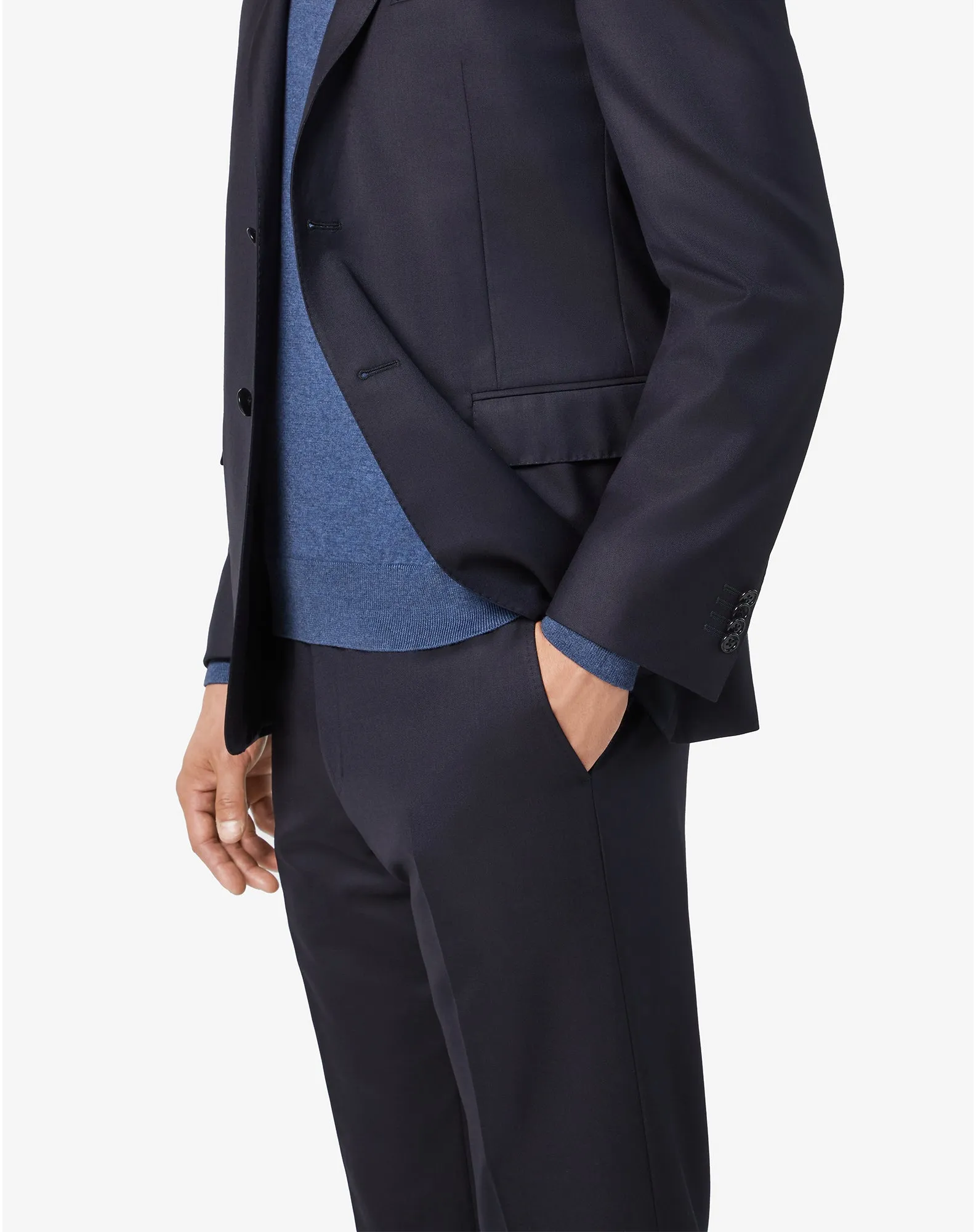 CORNELIANI Leader Wool Suit NAVY REG