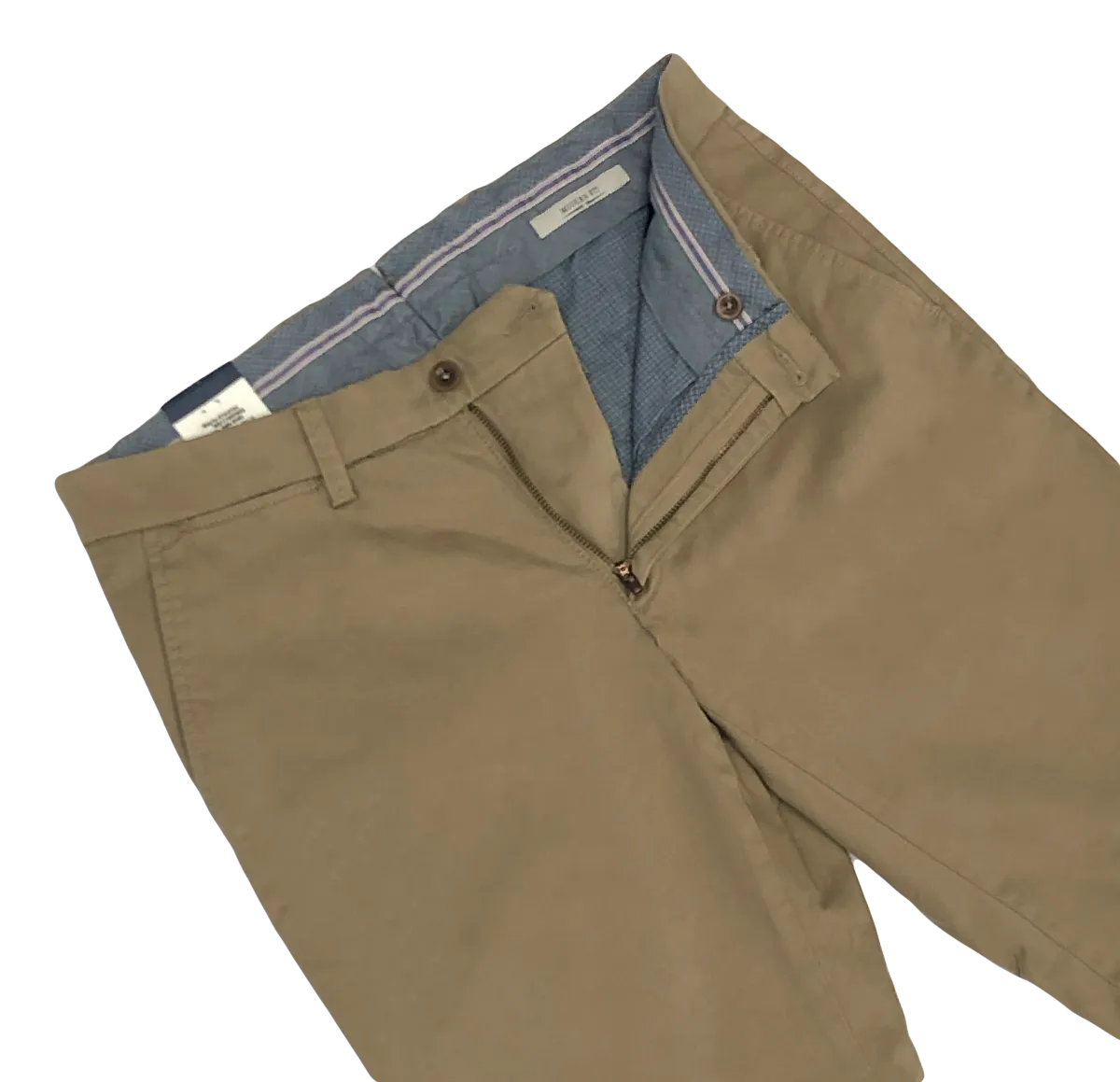 Dark Khaki Brushed Cotton Pant - Atwater Fit | Ballin