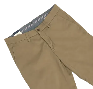 Dark Khaki Brushed Cotton Pant - Atwater Fit | Ballin