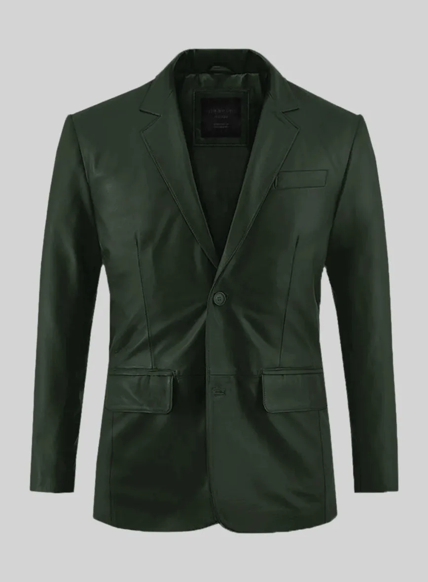 Deep Olive Leather Suit
