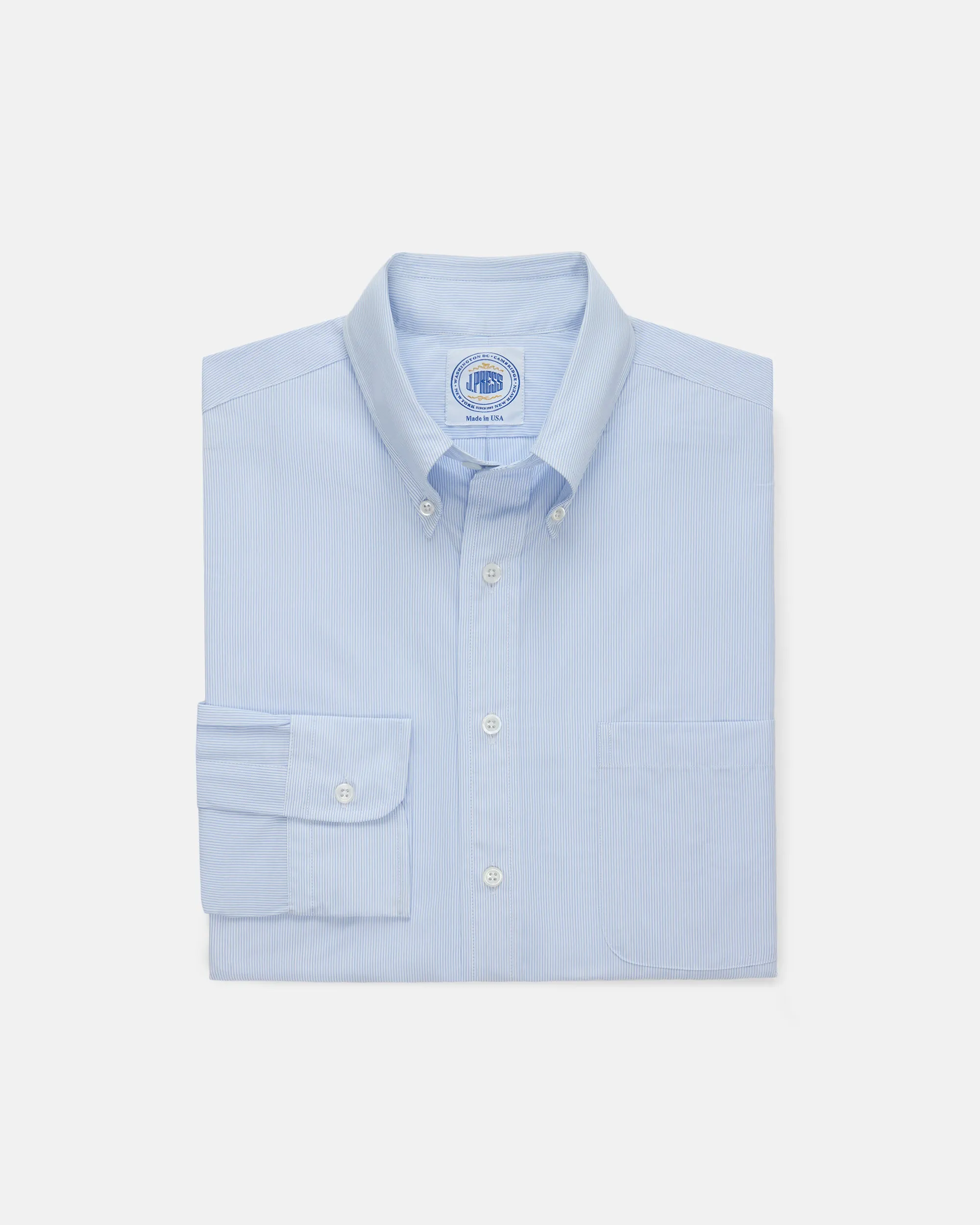 GOLD LABEL DRESS SHIRT - BLUE PINSTRIPE