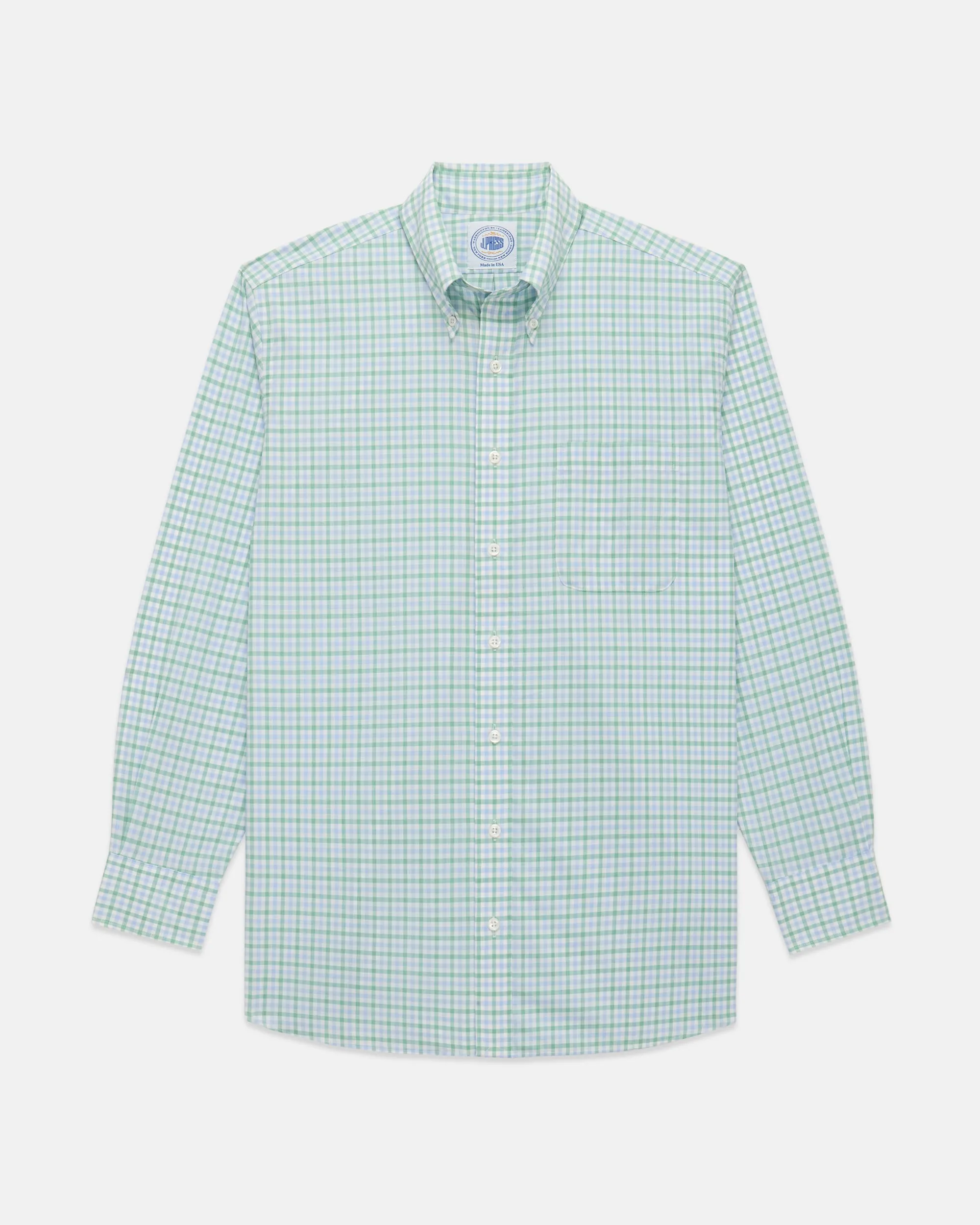 GOLD LABEL DRESS SHIRT - BLUE/GREEN CHECK
