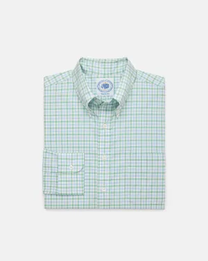 GOLD LABEL DRESS SHIRT - BLUE/GREEN CHECK