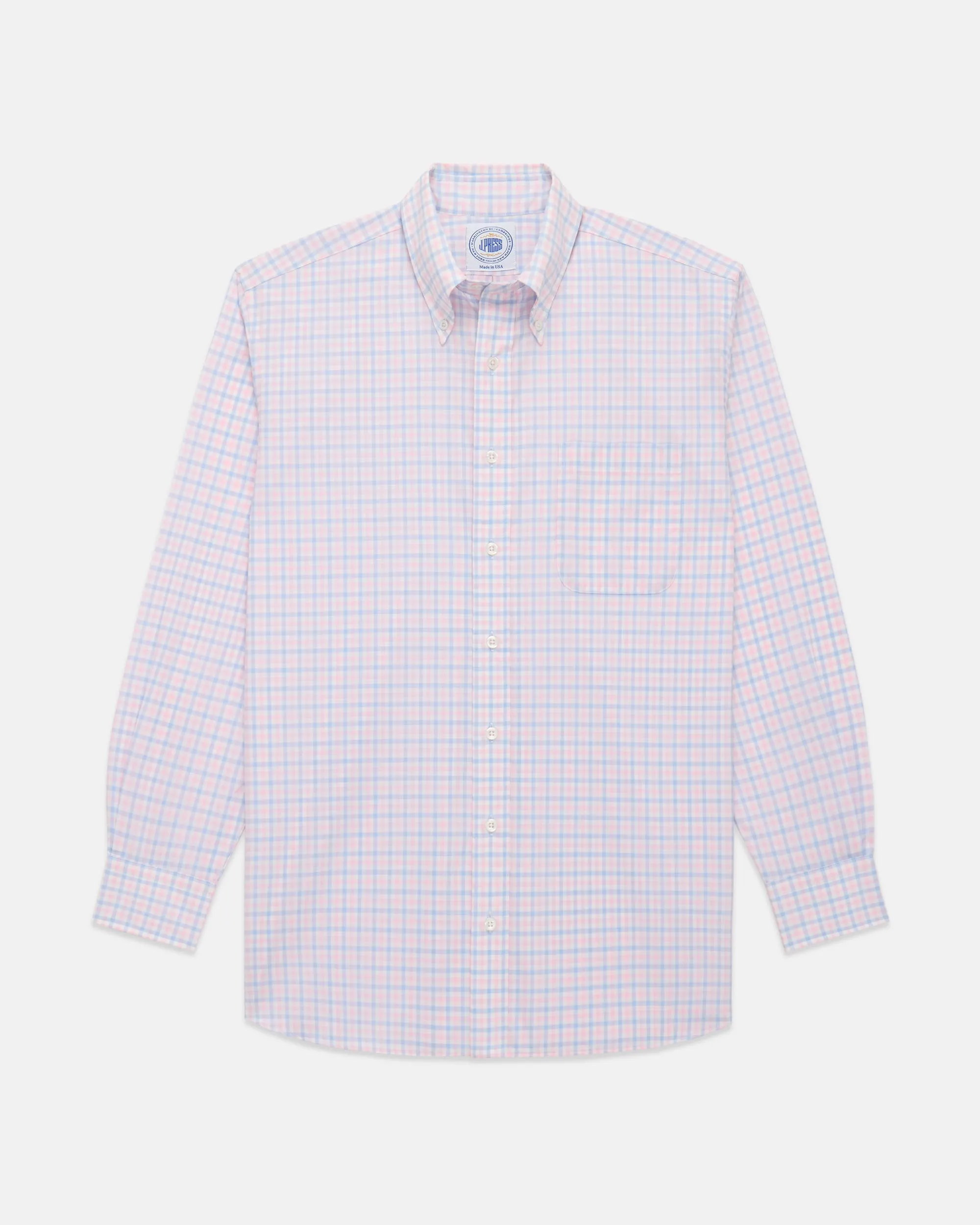 GOLD LABEL DRESS SHIRT - BLUE/PINK CHECK