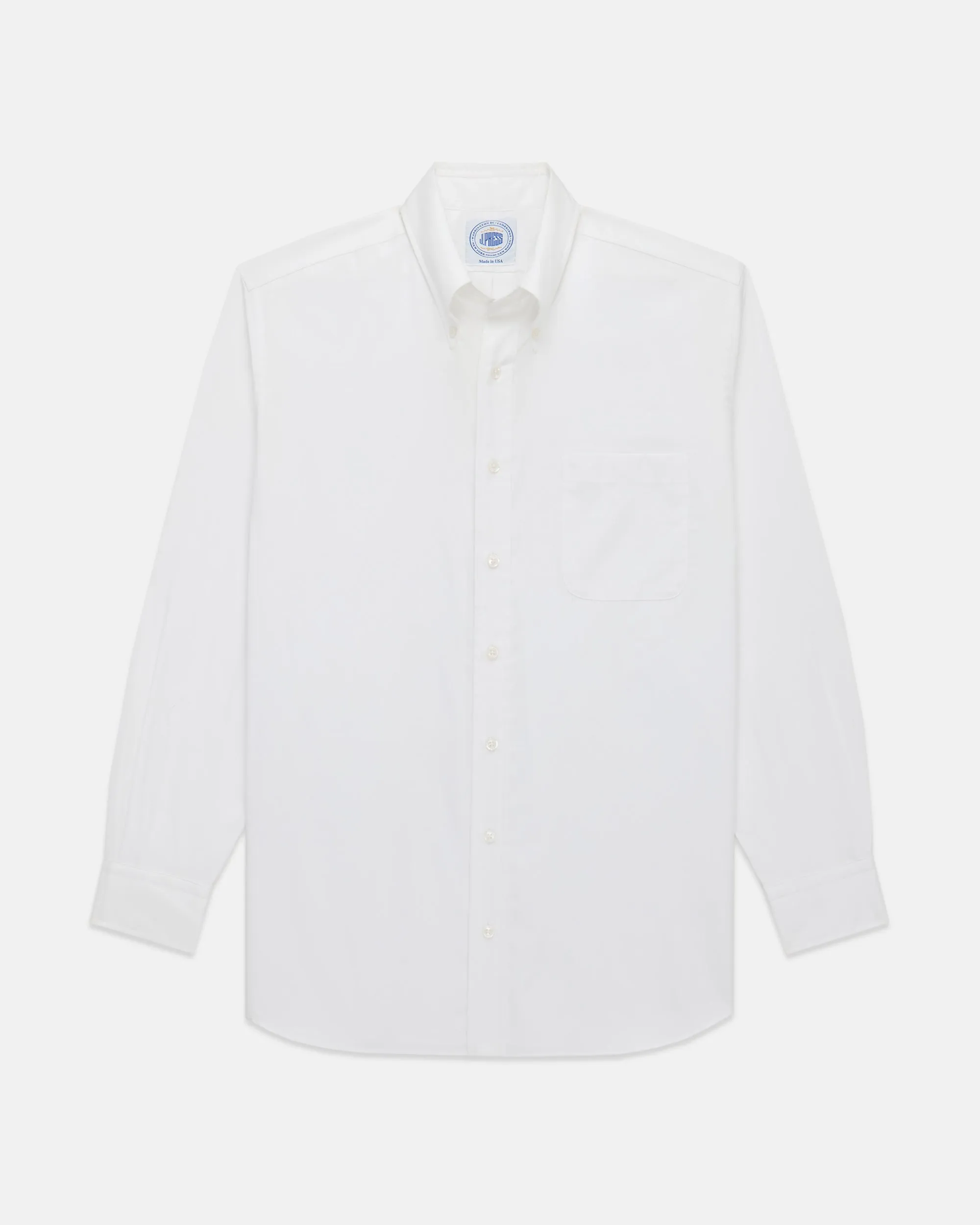 GOLD LABEL DRESS SHIRT - WHITE ROYAL OXFORD