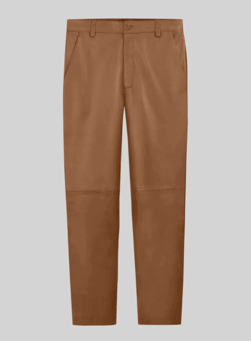 Hunter Tan Leather Suit