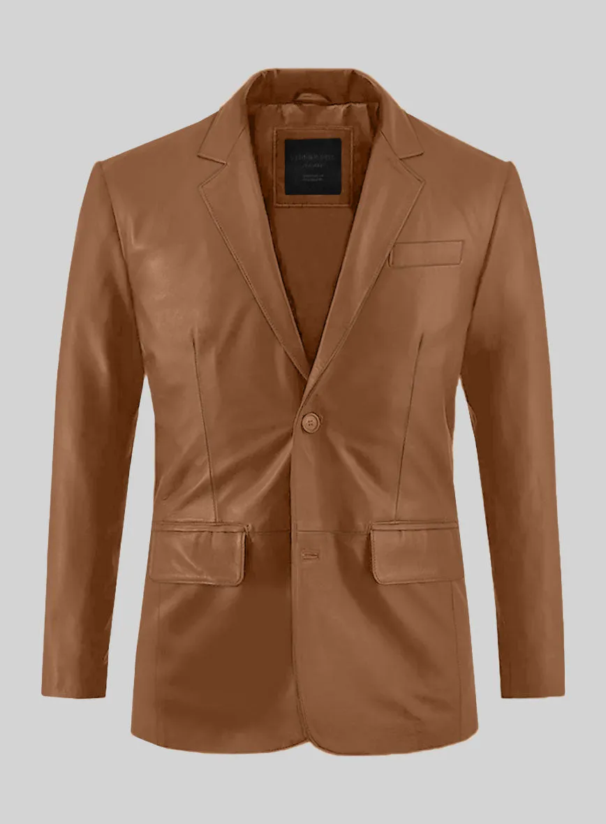 Hunter Tan Leather Suit