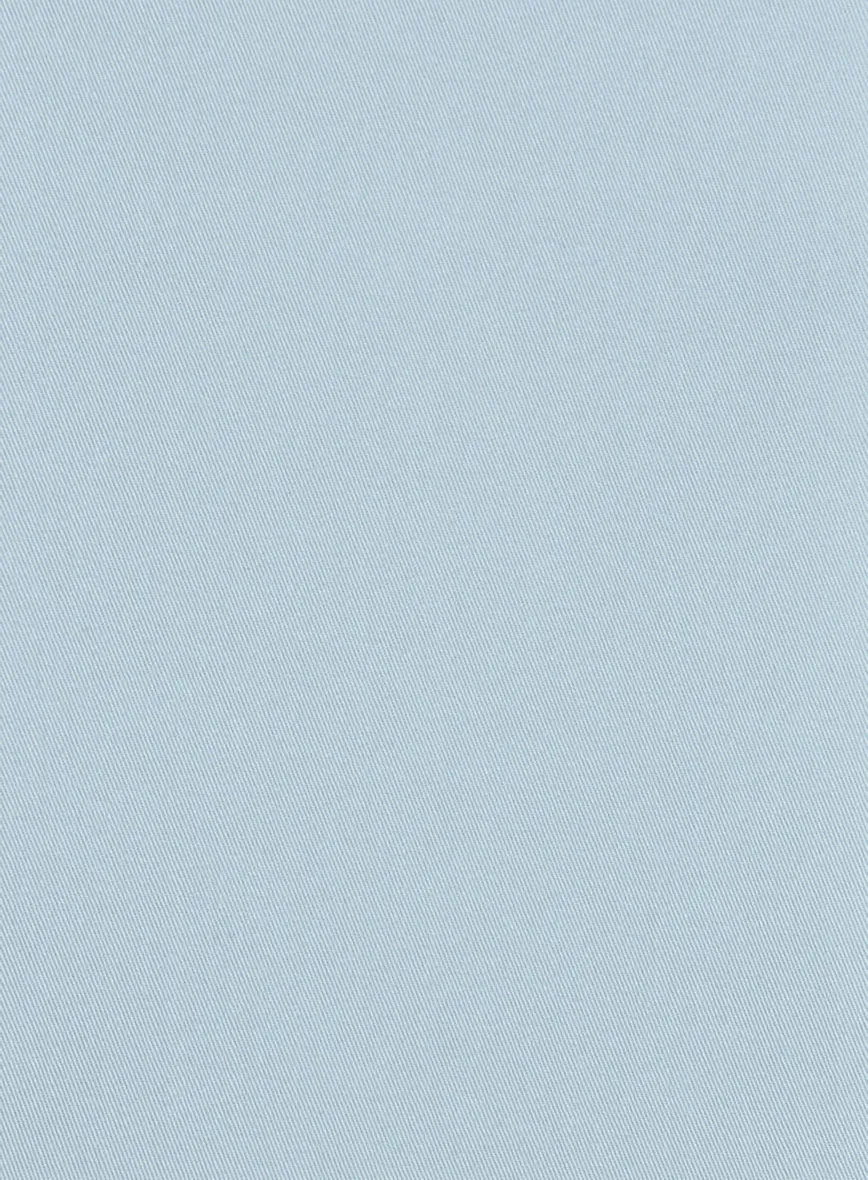 Ice Blue Napoli Stretch Light Weight Cotton Suit