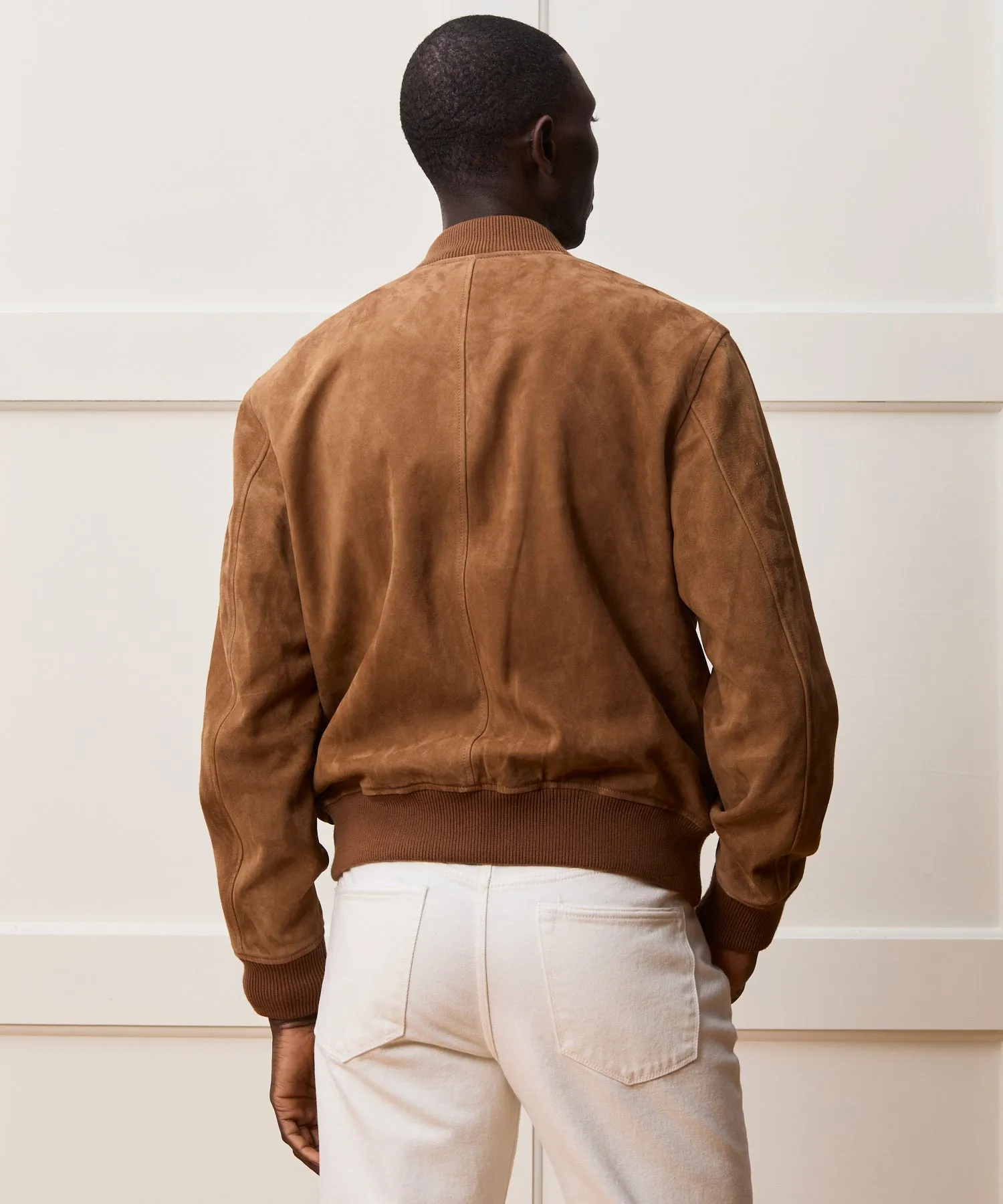 Italian Suede Aviator Jacket