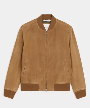 Italian Suede Aviator Jacket
