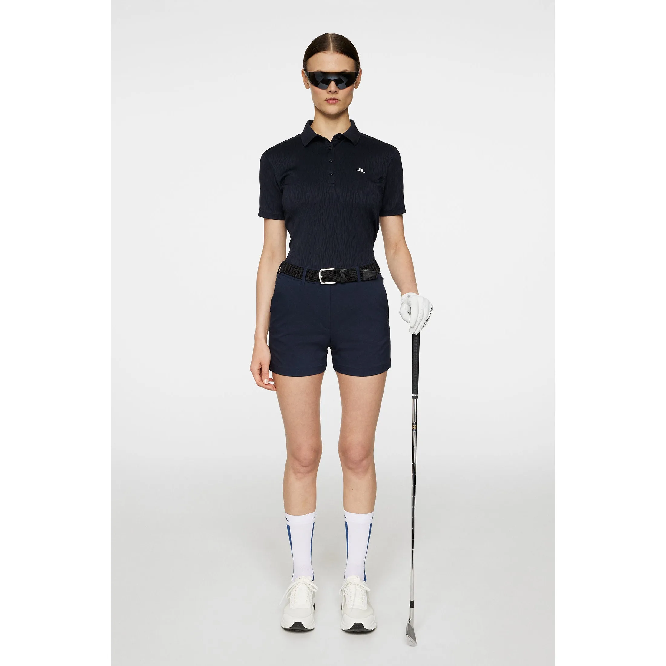 J.Lindeberg Women's Izara Golf Polo Shirt - JL Navy