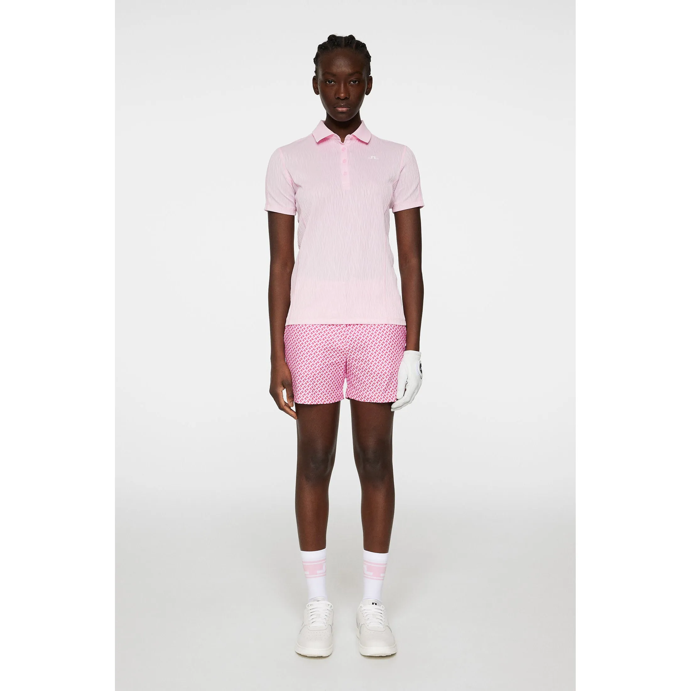 J.Lindeberg Women's Izara Golf Polo Shirt - Nosegrey