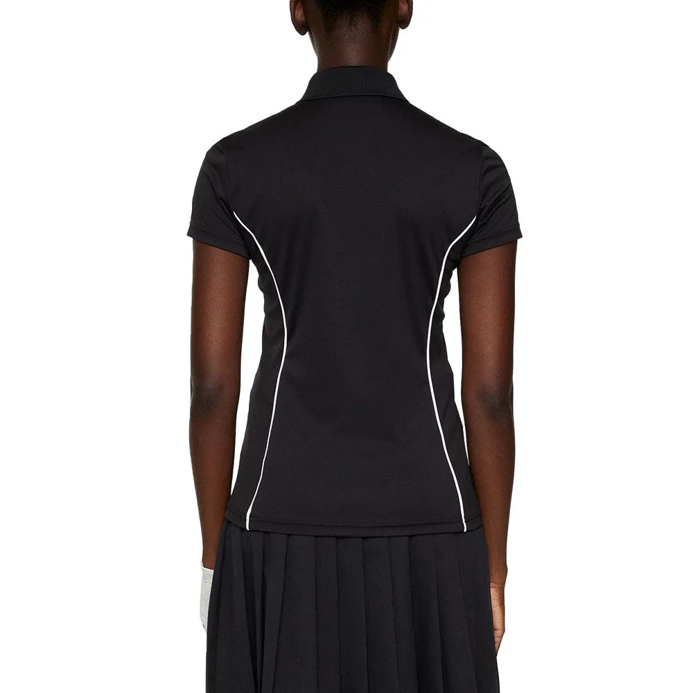 J.Lindeberg Women's Leyla Golf Polo Shirt - Black
