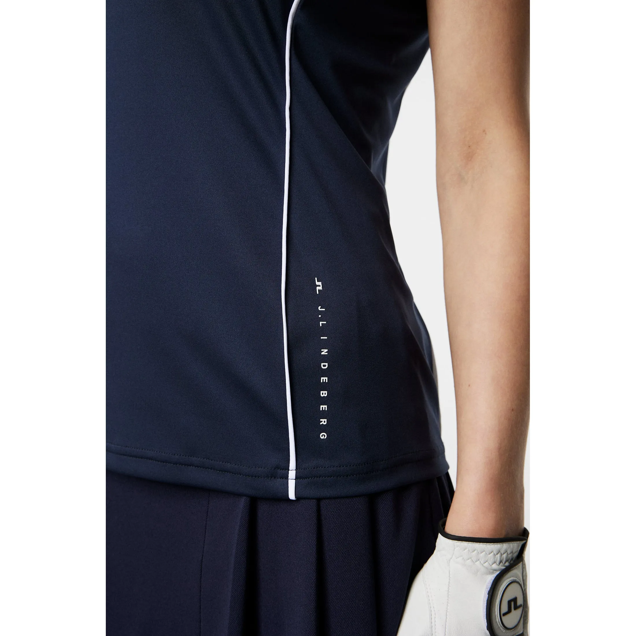 J.Lindeberg Women's Leyla Golf Polo Shirt - JL Navy