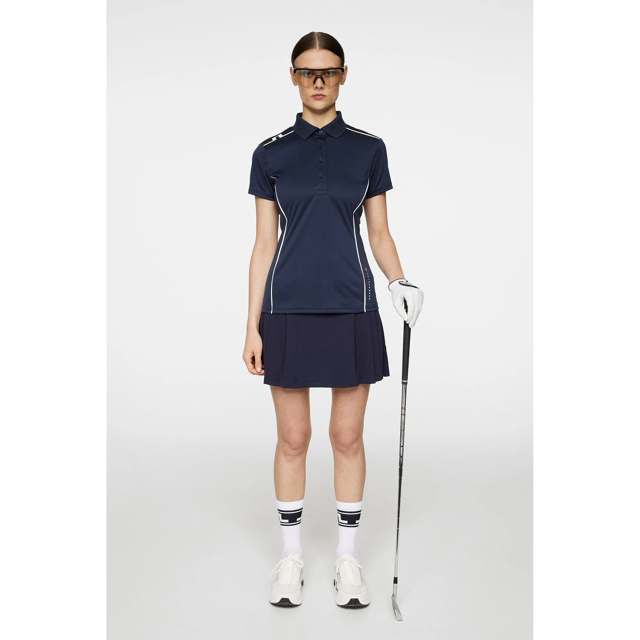 J.Lindeberg Women's Leyla Golf Polo Shirt - JL Navy