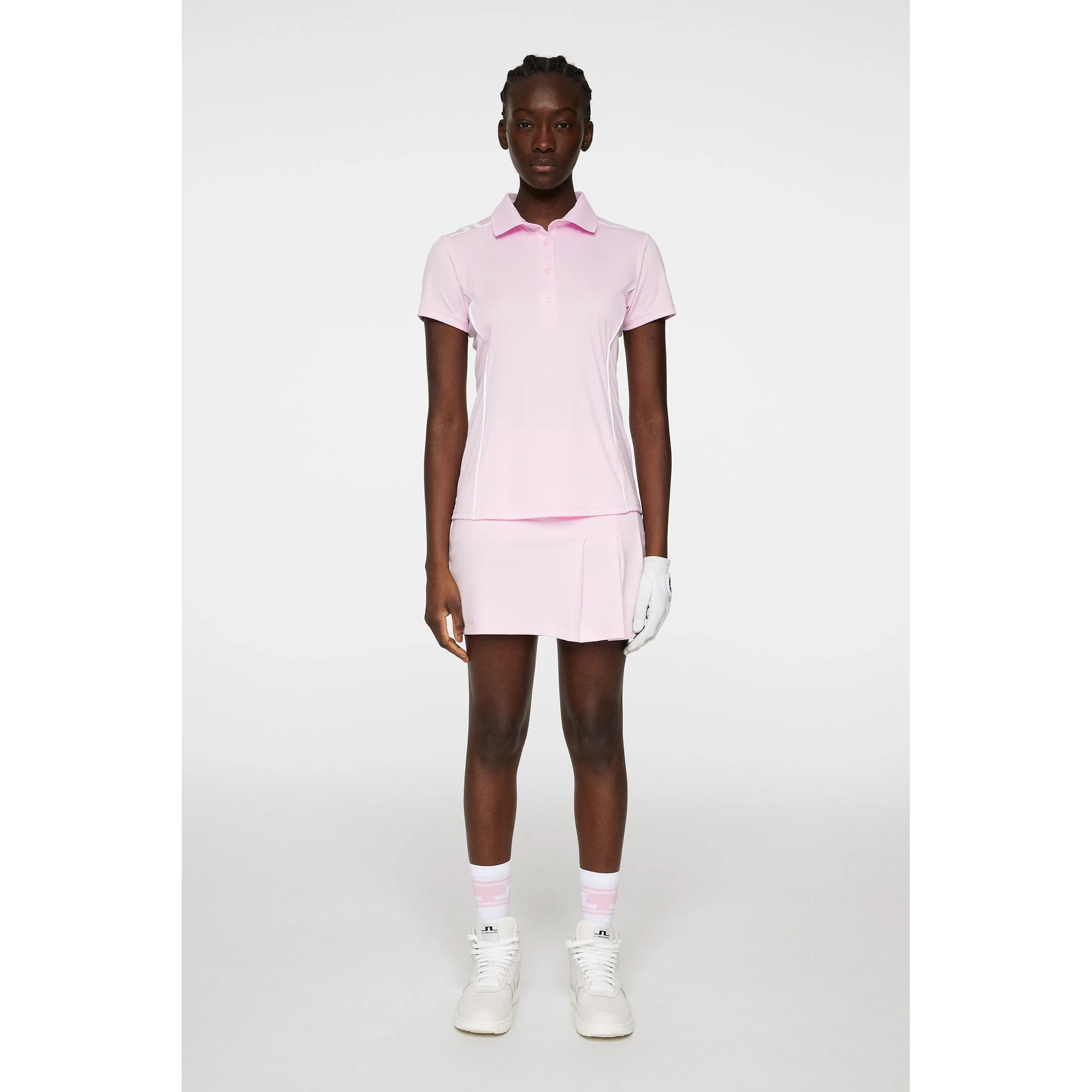 J.Lindeberg Women's Leyla Golf Polo Shirt - Nosegrey