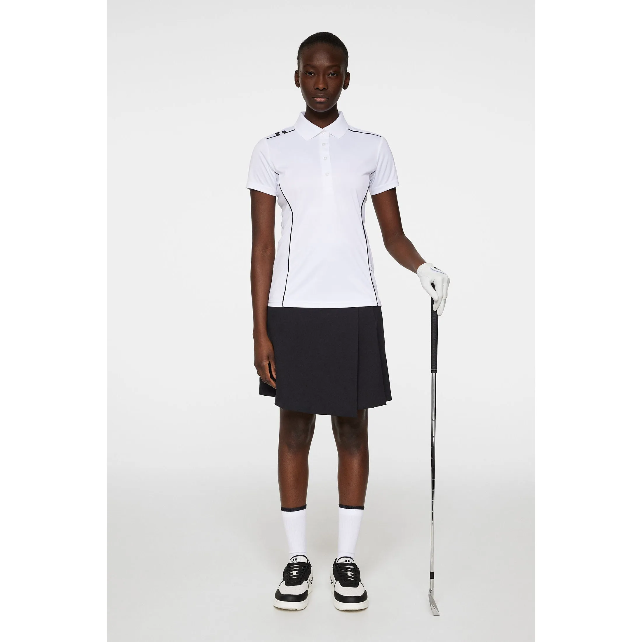 J.Lindeberg Women's Leyla Golf Polo Shirt - White