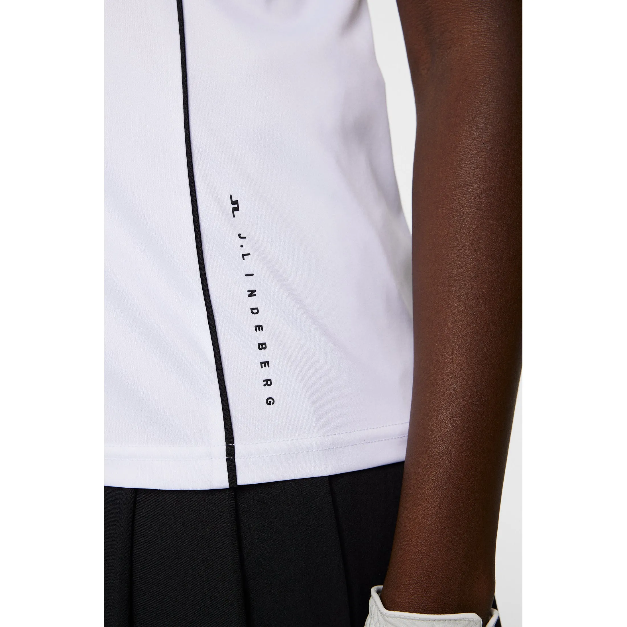 J.Lindeberg Women's Leyla Golf Polo Shirt - White