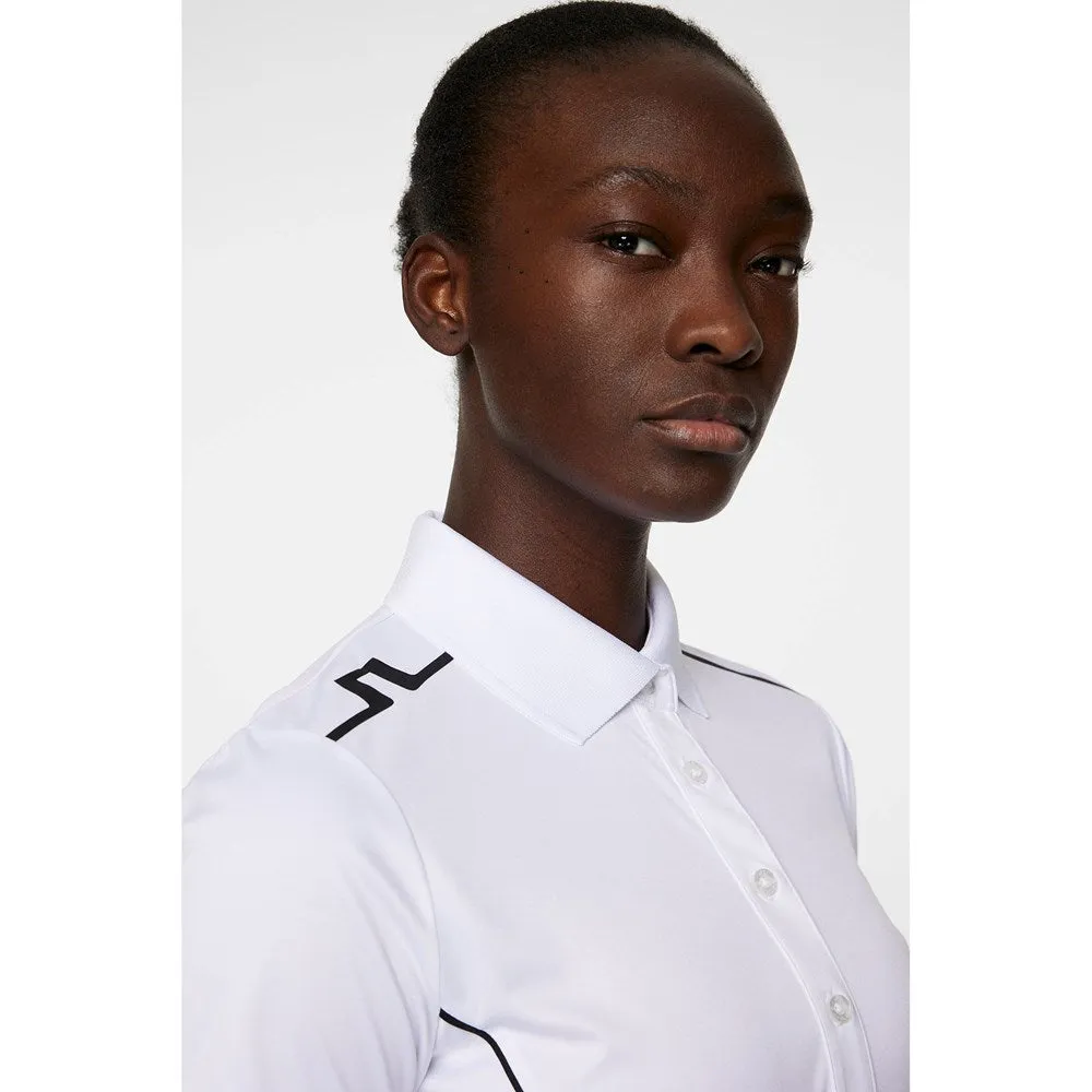 J.Lindeberg Women's Leyla Golf Polo Shirt - White