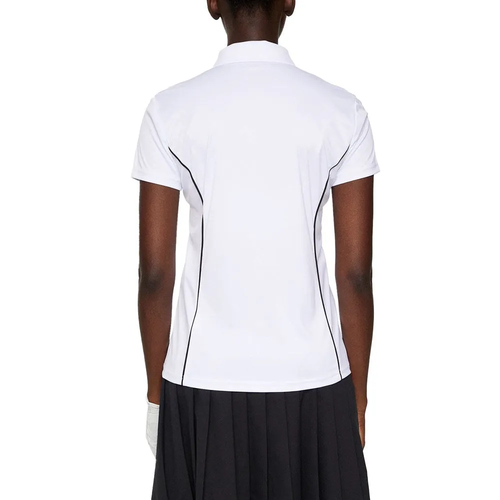 J.Lindeberg Women's Leyla Golf Polo Shirt - White