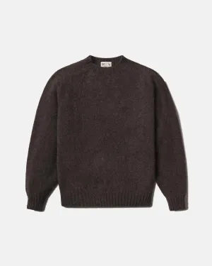 J.PRESS X BUCK MASON SHAGGY DOG SWEATER - BROWN