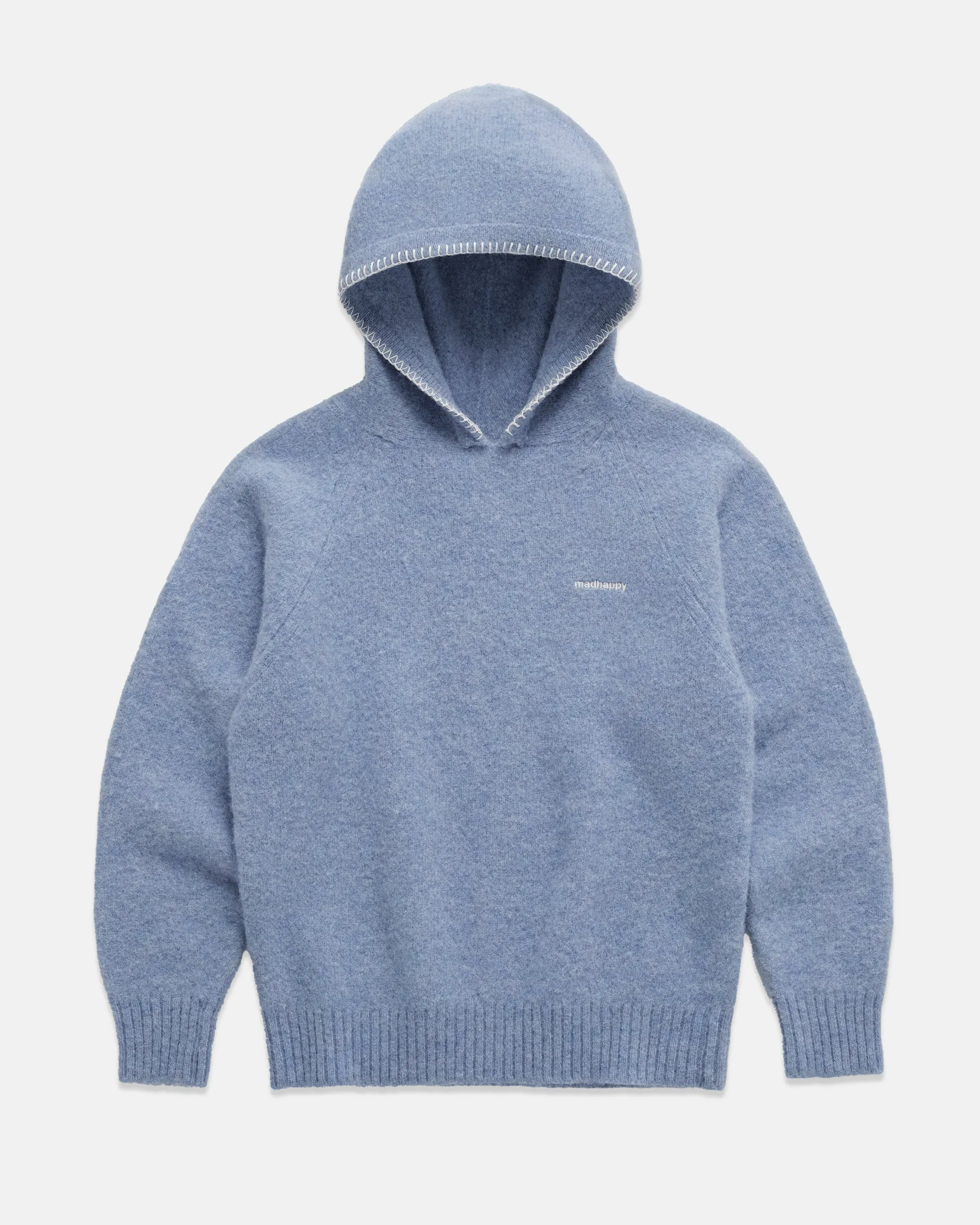 J.PRESS X MADHAPPY SHAGGY DOG HOODIE - BLUE