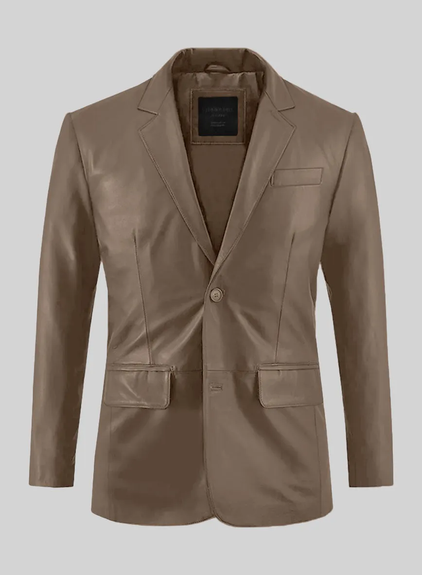 King Brown Leather Suit