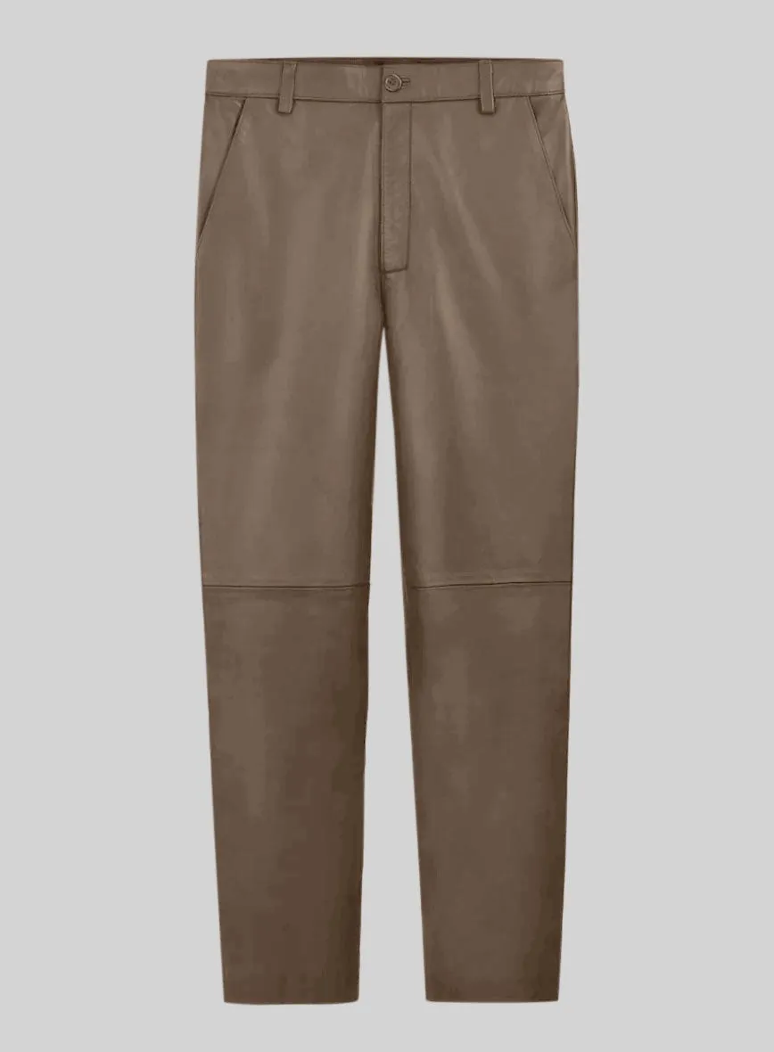King Brown Leather Suit