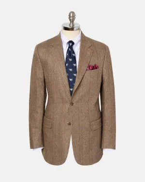 LIGHT BROWN BARLEY BONE W/PANE SPORT COAT - MTO