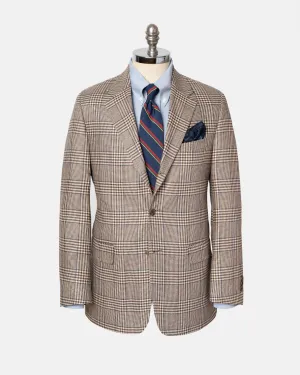 LIGHT BROWN W/BLUE DECO SPORT COAT - MTO