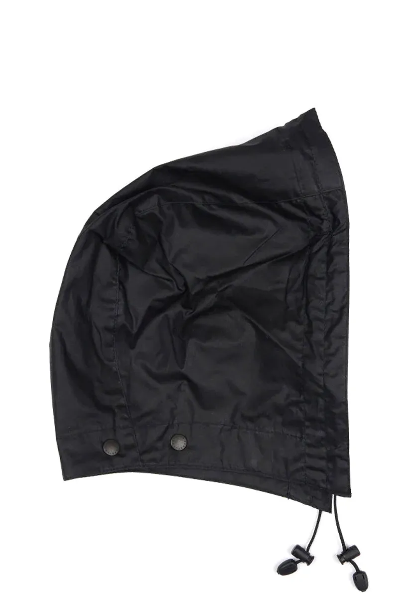 LIGHTWEIGHT WAX HOOD BLACK