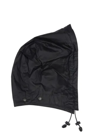 LIGHTWEIGHT WAX HOOD BLACK