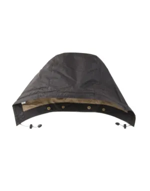 LIGHTWEIGHT WAX HOOD DARK OLIVE
