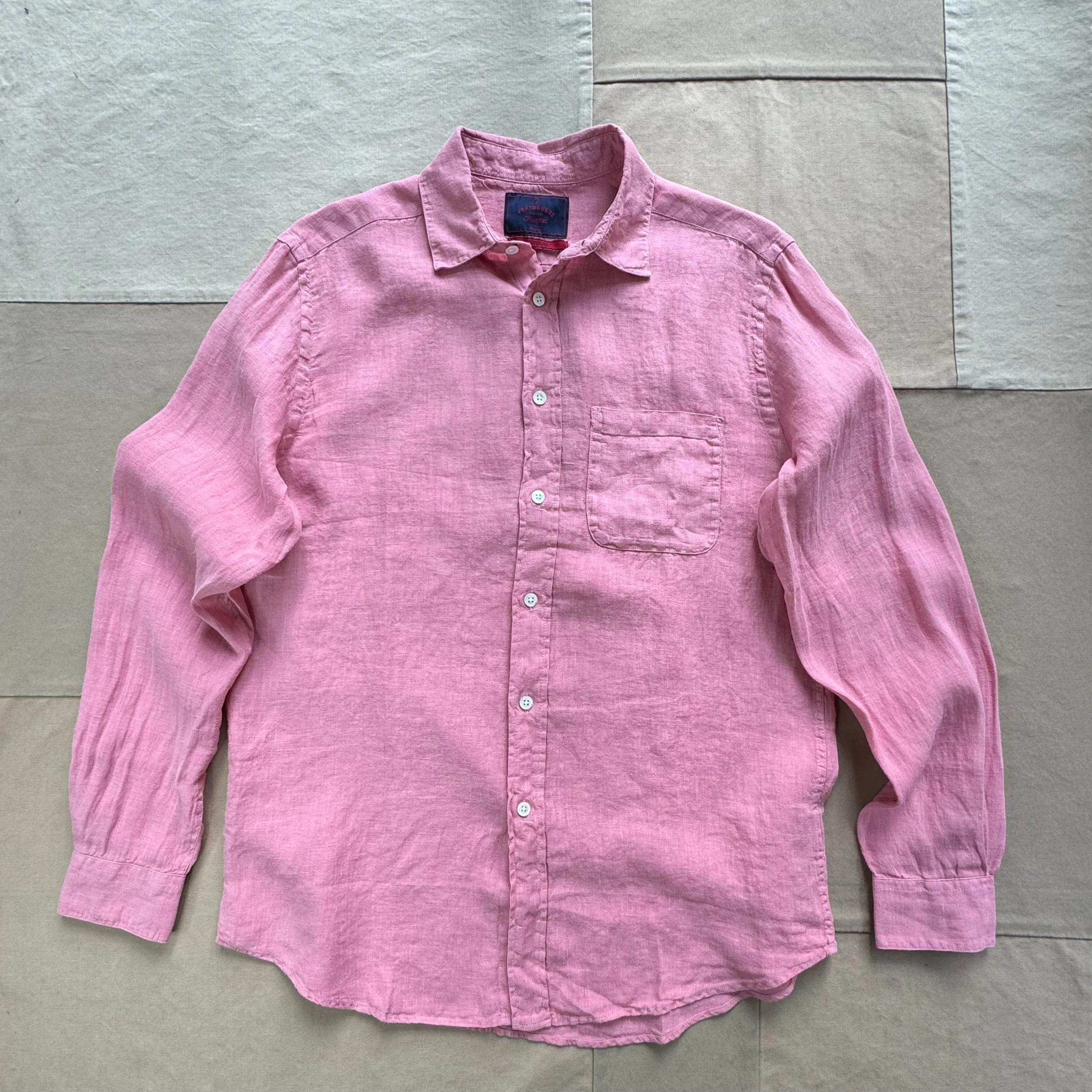 Linen Shirt. Rose